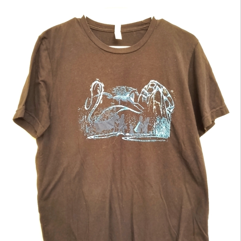 Bella Canvas Blue and Black Short Sleeve Tee frozen Elsa collectors movie kids